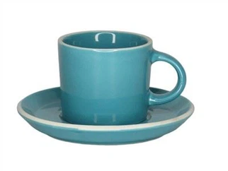 Keramisk te kopp og tallerkensett