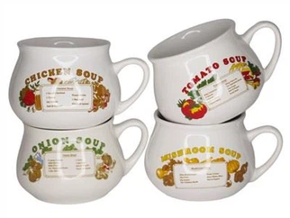 Ulike suppekrus med håndtak